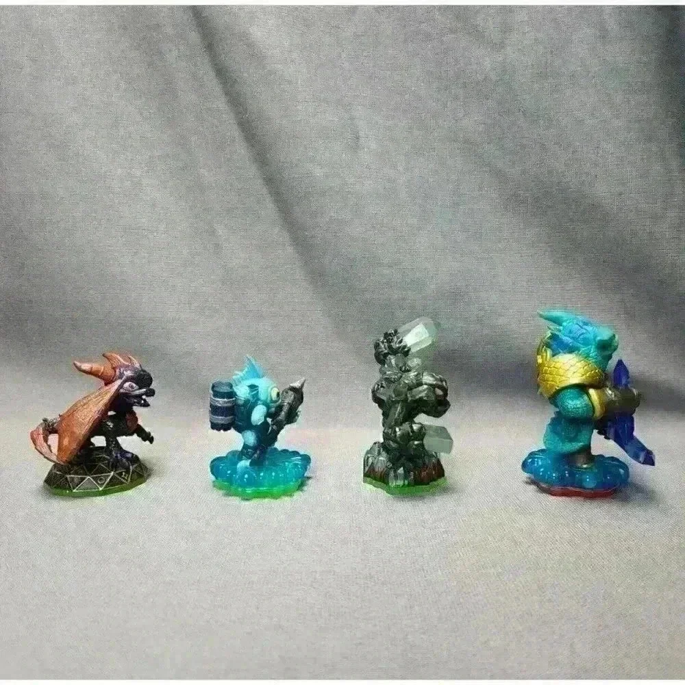 Skylanders Spyro's Adventures Figures Gill Grunt, Spyro, Prism Break & Snap Shot